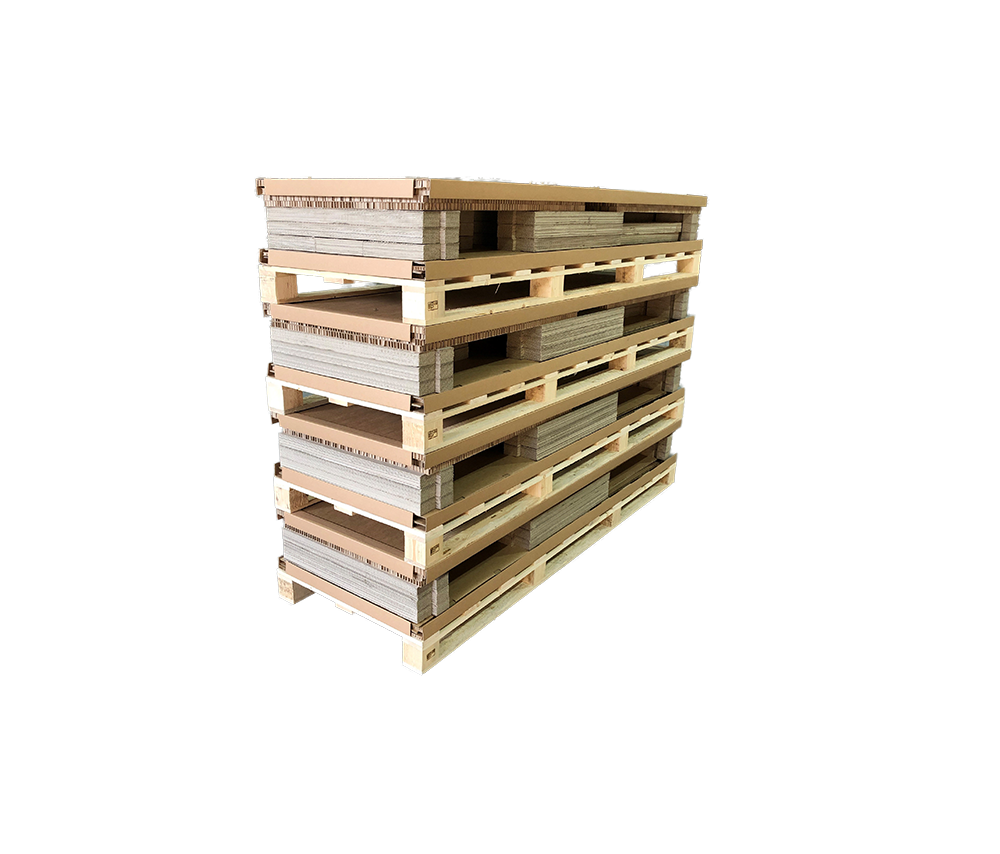 set-verpackung konfektioniert gestapelt