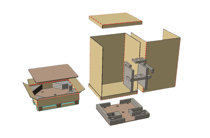 Verpackung Körperscanner 3D Modell